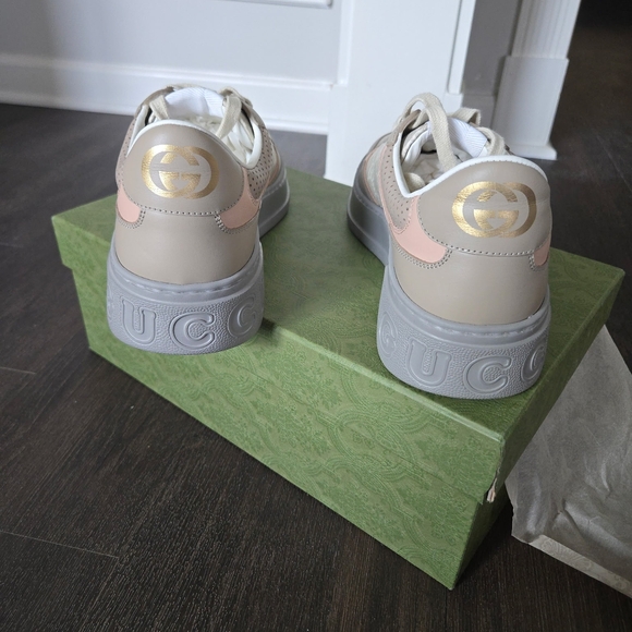 Gucci Women's Beige and Pink Sneakers BRAND NEW NEVER WORN. - Picture 9 of 15